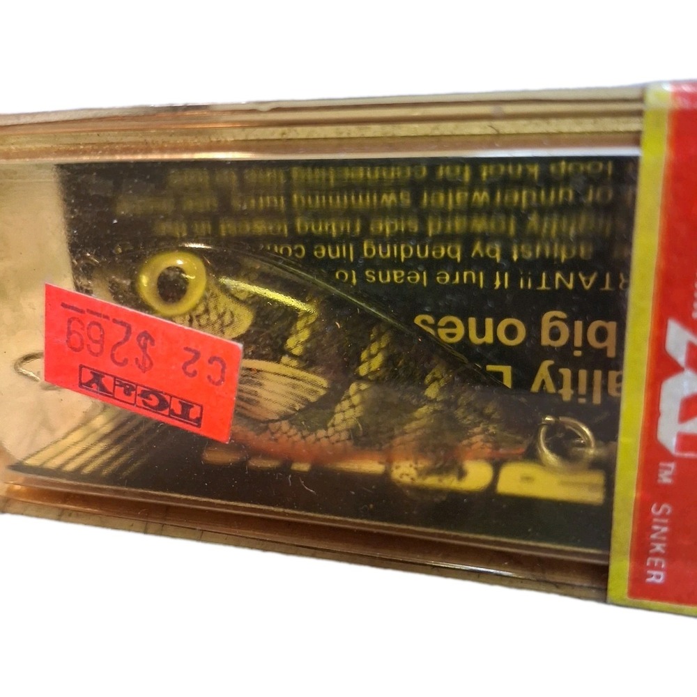 Storm Thin Fin "XT" 1/4 Oz 2" Xt60-s Nib Pre Rapala Natural Perch Sinker Vtg